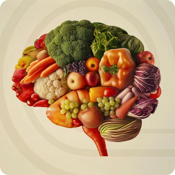 Cérebro feito de vegetais